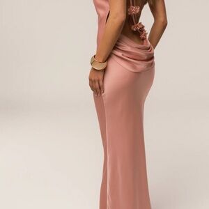 JLUXLABEL Pink Backless Dress